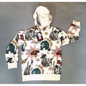 Marvel Superhero Spider-Man, Thor, Hulk,‎ Iron-Man Hooded Sweatshirt Boys M(12)